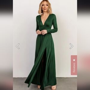 Baltic Born Deep Green Long Sleeve Dress